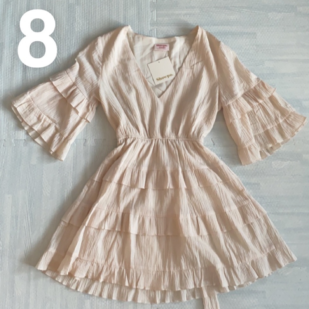 NWT SHOWPO cream dress